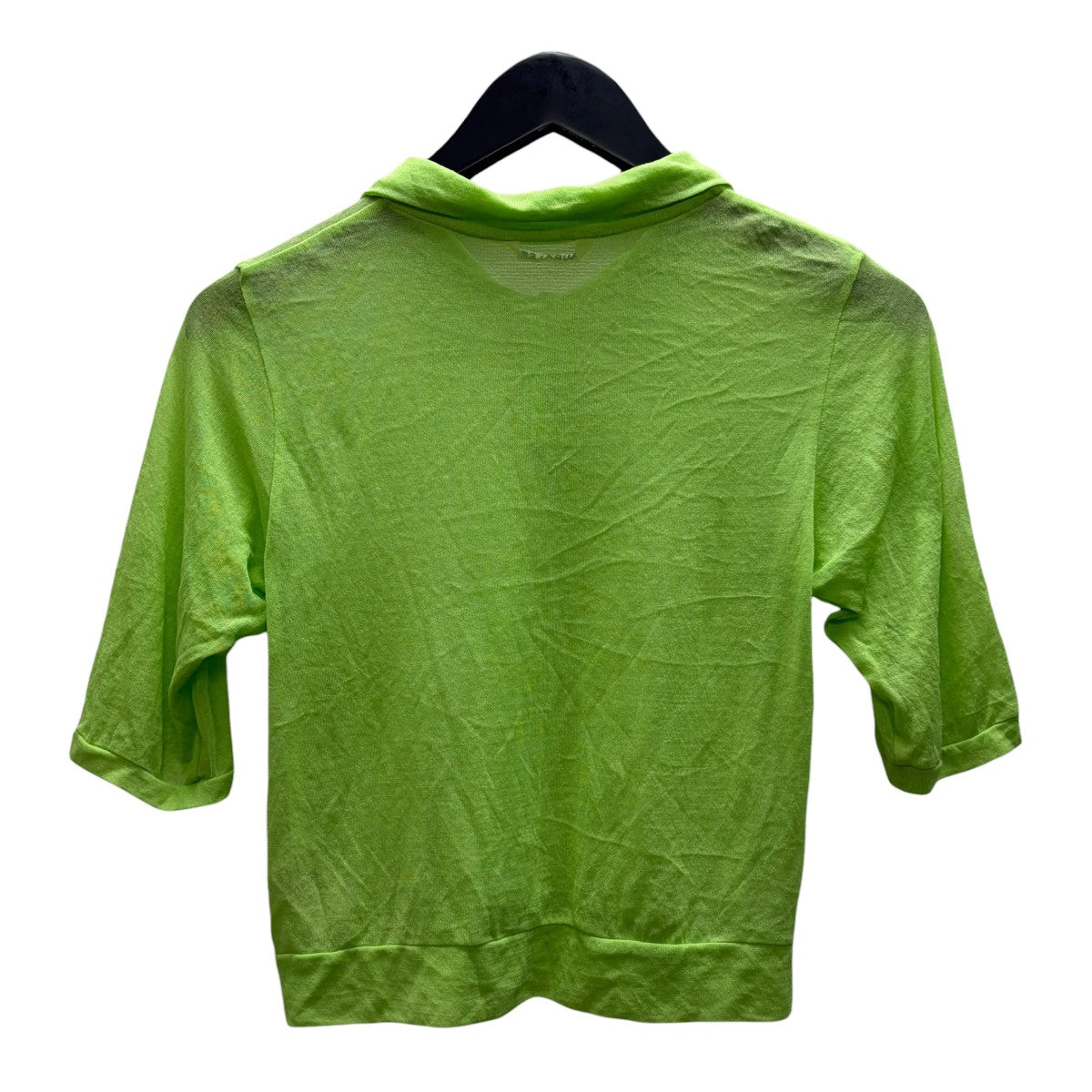 AURALEE(オーラリー) GAUZE SHORT POLO シアーポロシャツ A245P02RB 黄