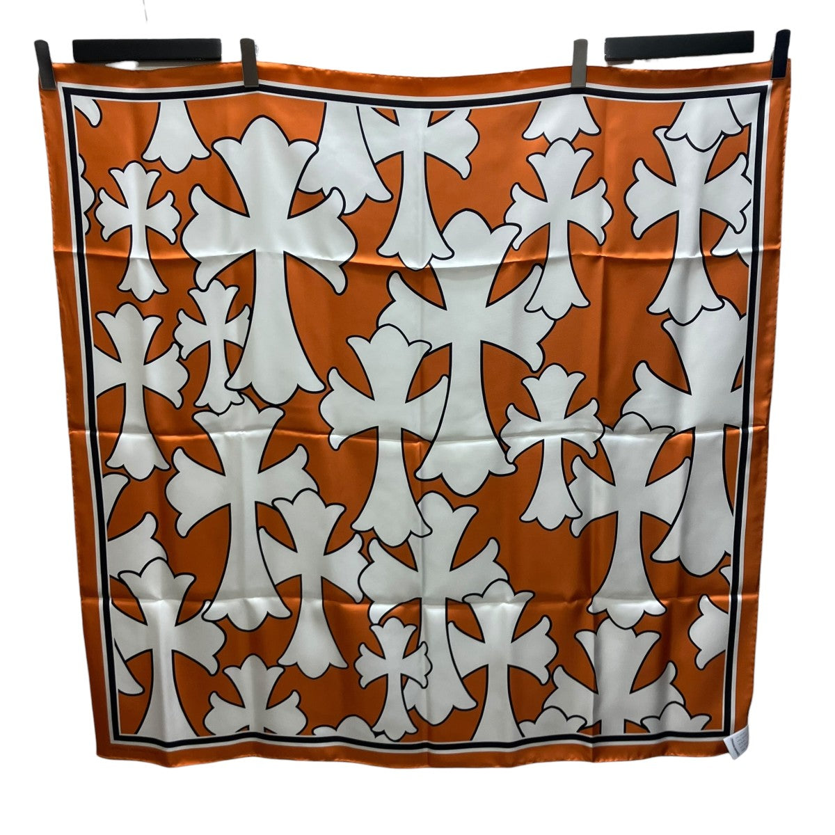 CHROME HEARTS Cemetery Cross Silk Scarfシルクスカーフ 古着・中古-2枚目のアイテム画像