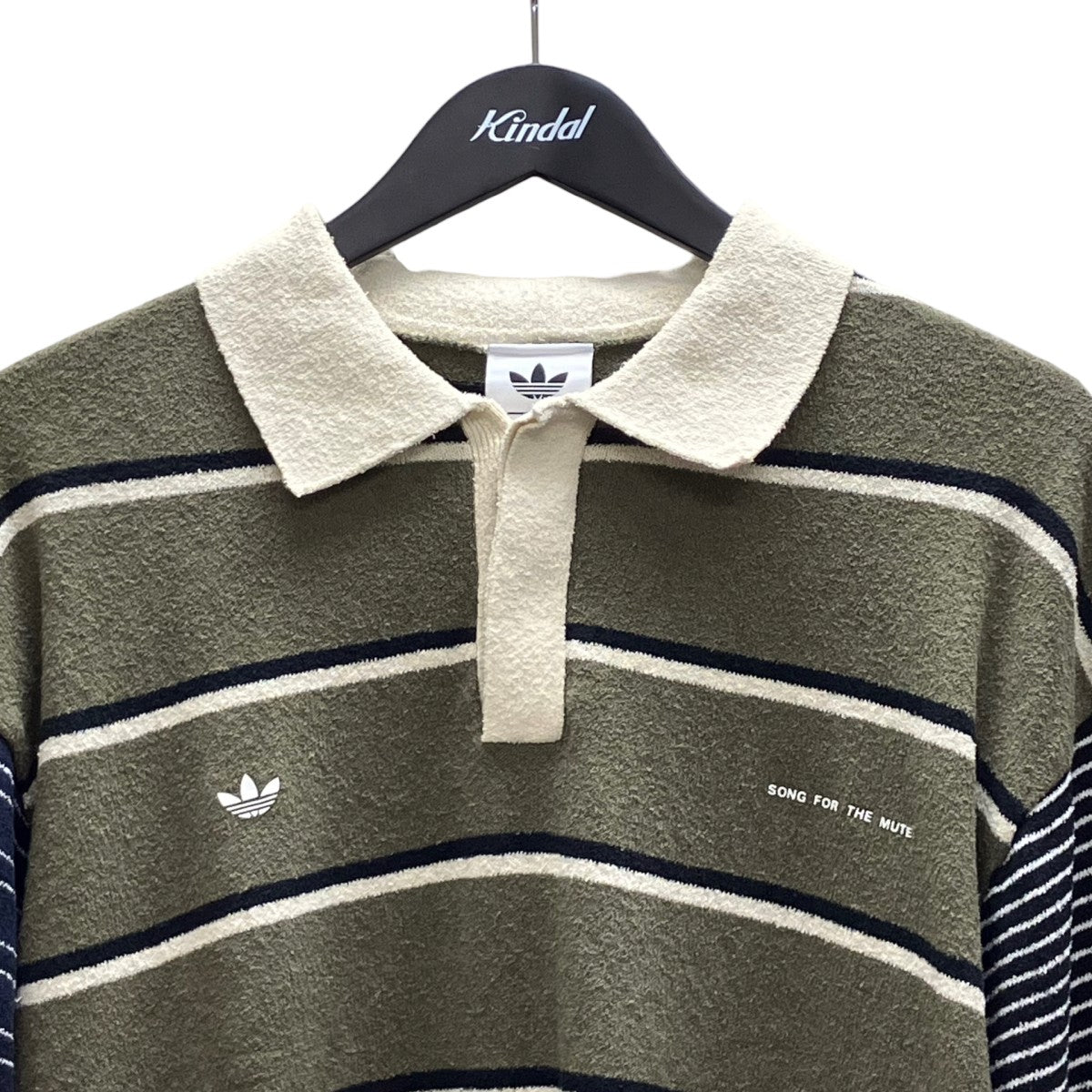 ADI007 LS TEE   OLISTR ALUMIN ボーダーポロシャツ