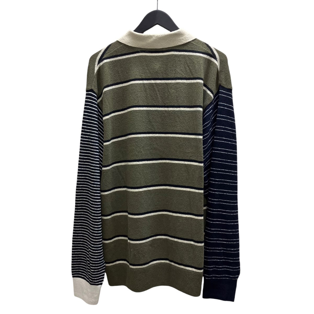ADI007 LS TEE   OLISTR ALUMIN ボーダーポロシャツ