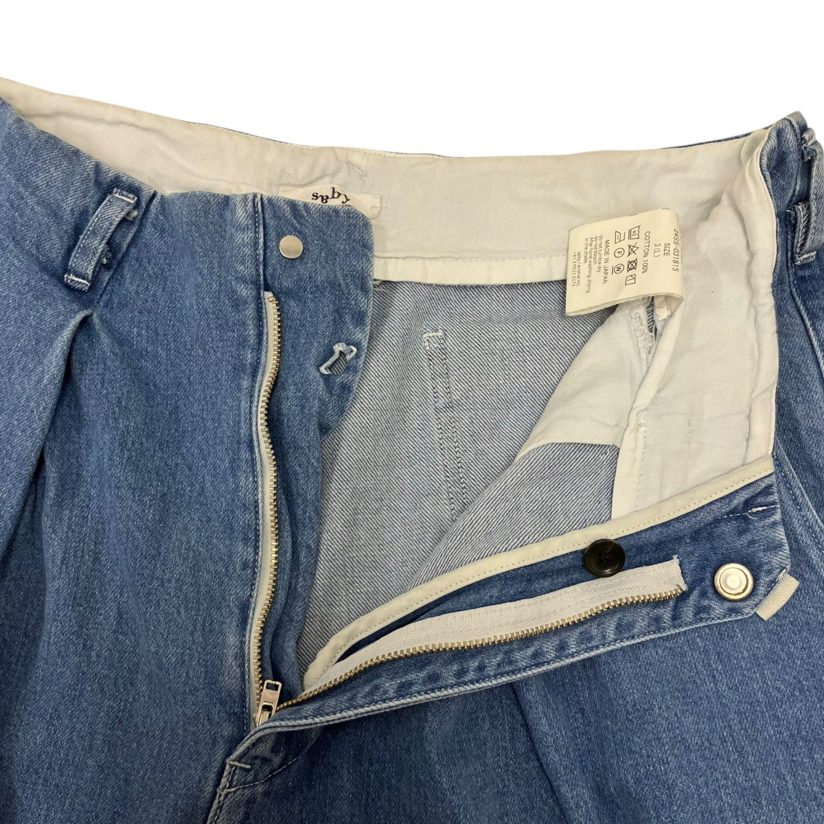 TUCK BAGGY DENIM タックバギーデニムパンツ