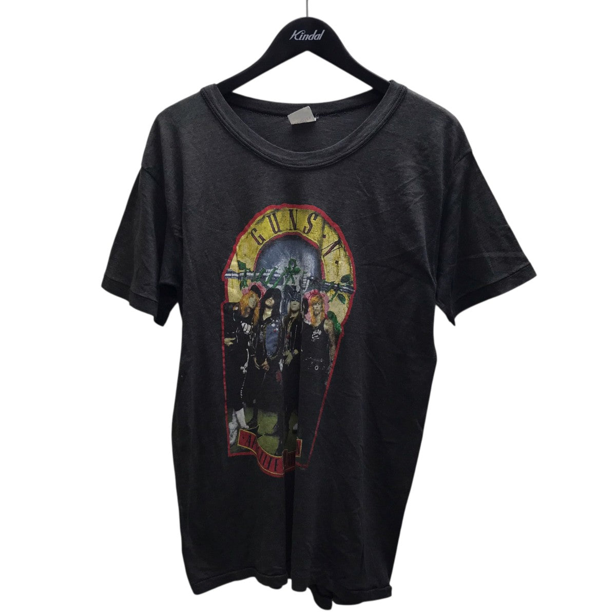 GANS N’ ROSESUSA製HANDTEXボディ ガンアンドロ―ゼスプリントTシャツ