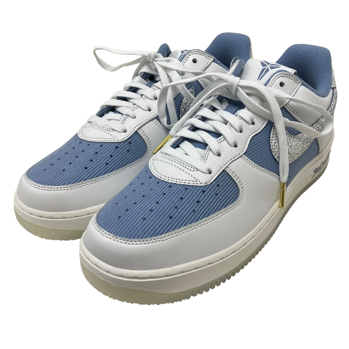 Work Blue and Metallic Gold ローカットスニーカー