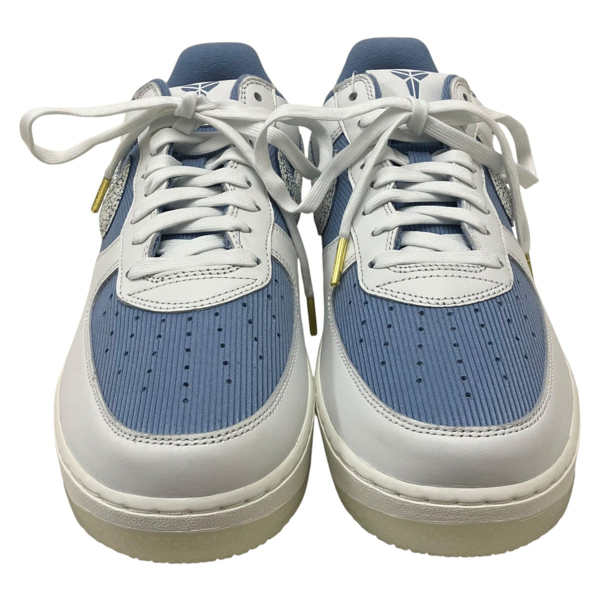 Work Blue and Metallic Gold ローカットスニーカー