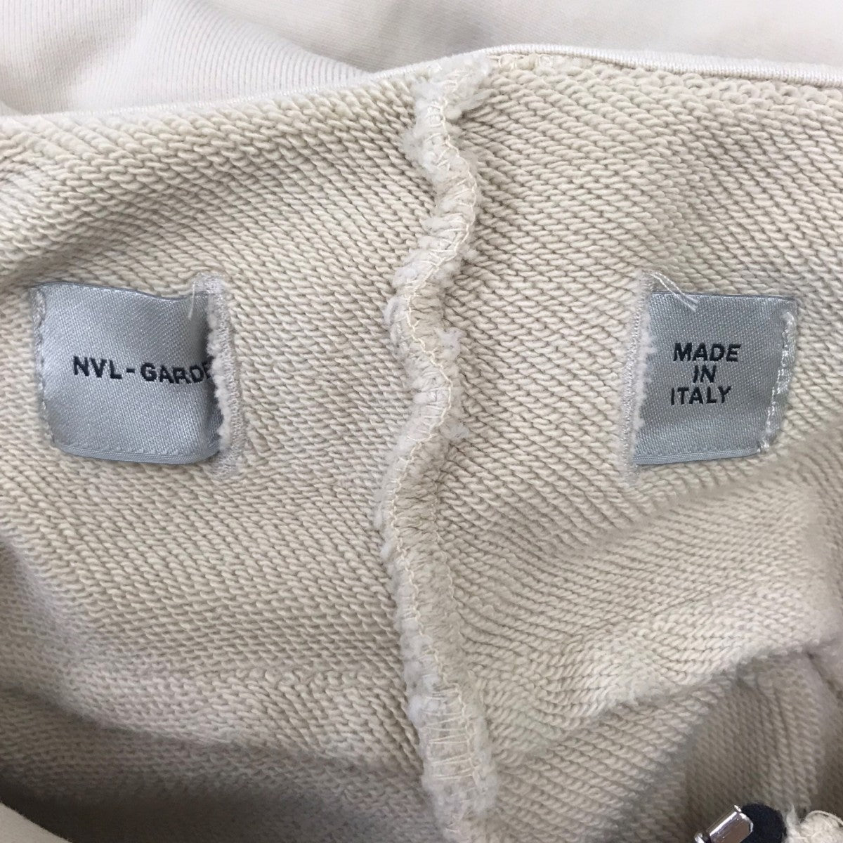 SHORT HOODIE ZIP UP W ELASTIC   KHAジップパーカー