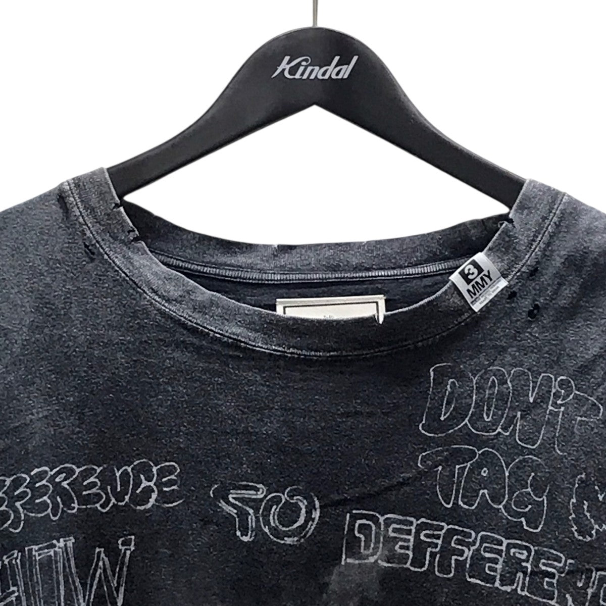 BLEACHED TEE ブリーチドプリントTシャツ