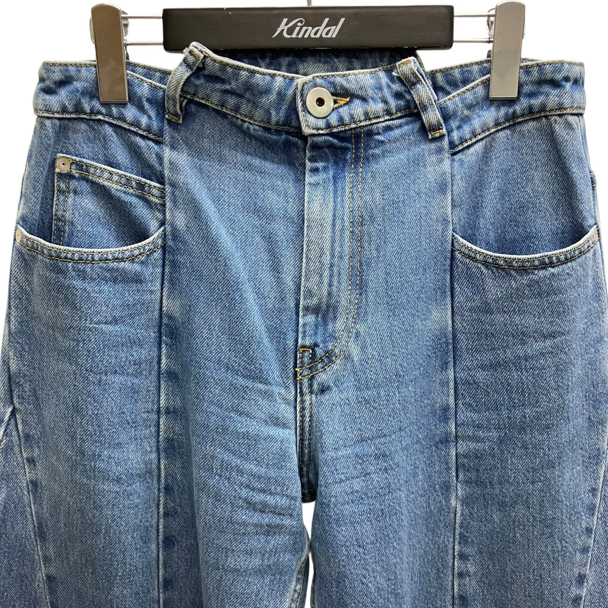 再構築ワイドデニムパンツ