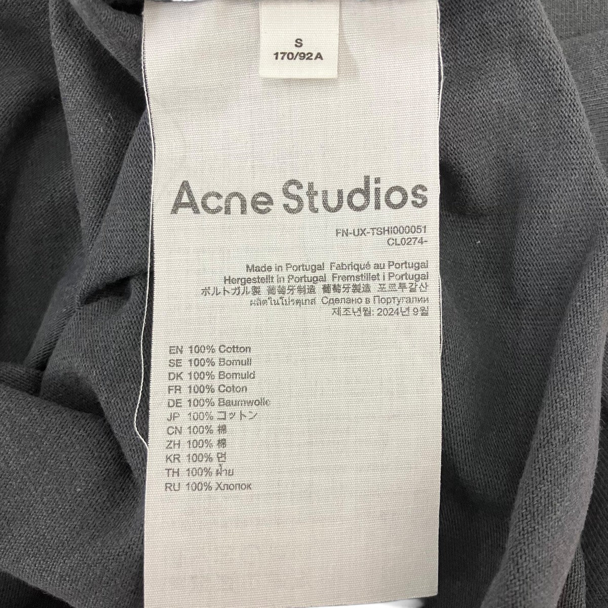 ACNE STUDIOS(アクネストゥディオズ) スタンプロゴTシャツ FN-UX
