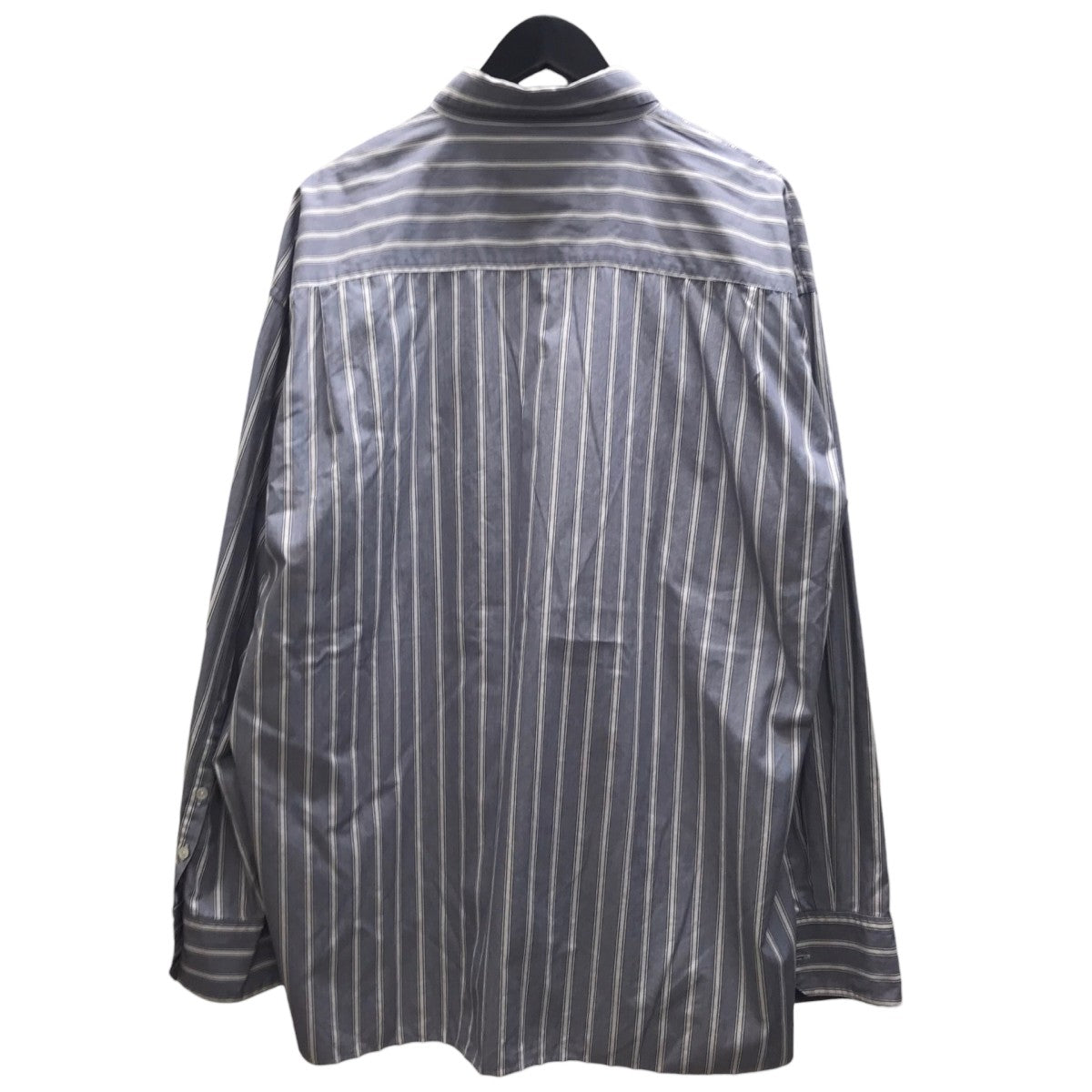OVERSIZED DOWN PATTERN SHIRT ストライプシャツ