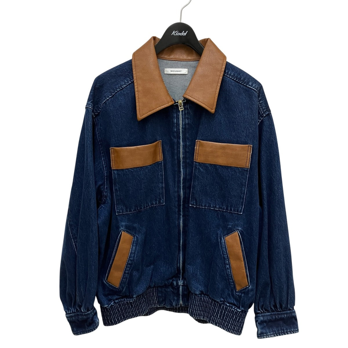フェイクレザーカラーデニムジャケット010EA211-5430