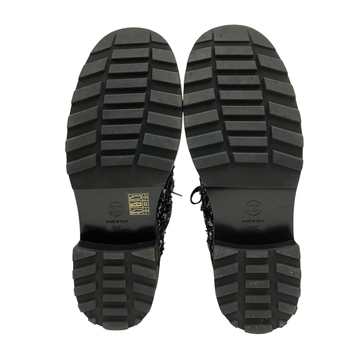 CHANEL ショートブーツ ココマーク ツイード 古着・中古-6枚目のアイテム画像