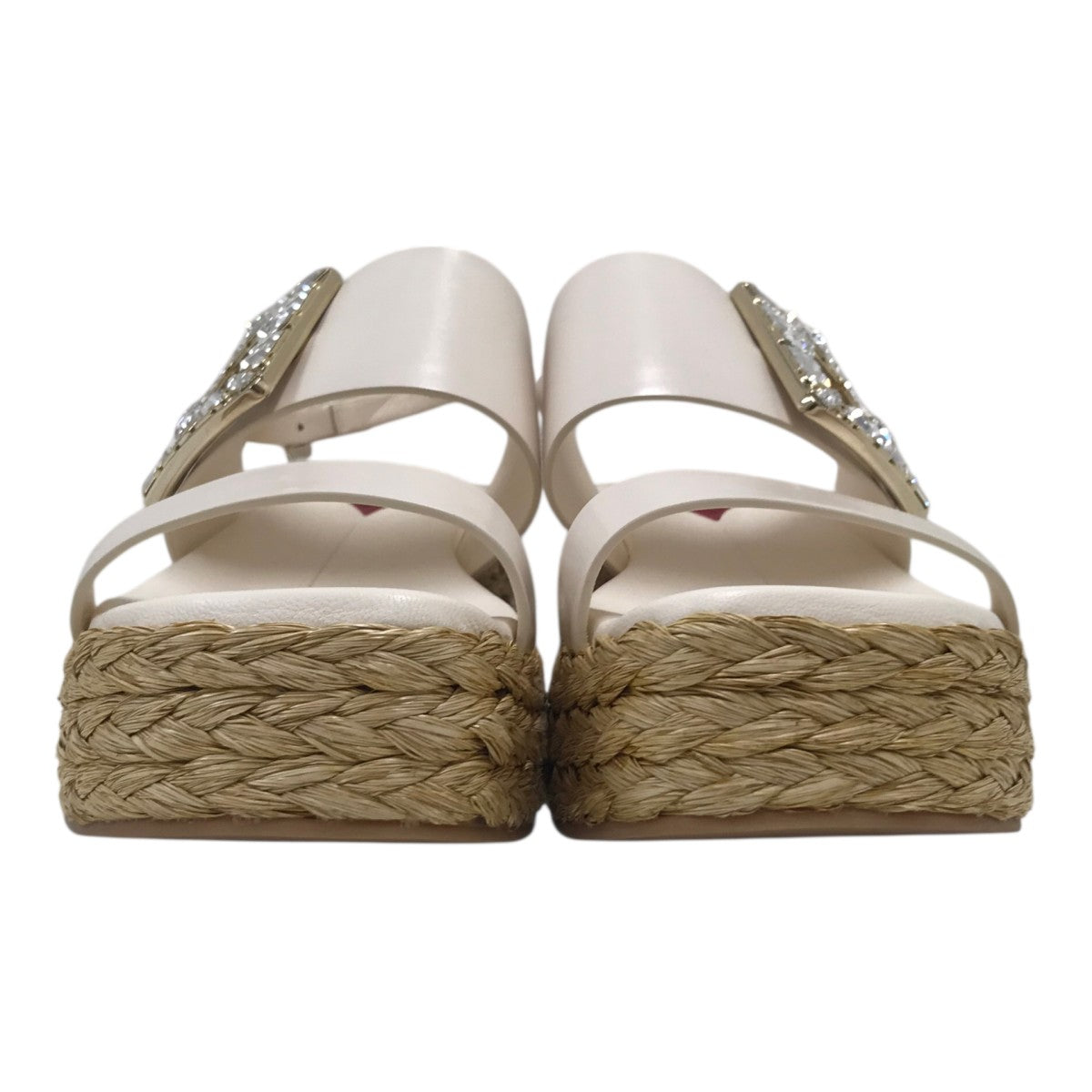 Roger Vivier ストラスバックス ビジュー ウェッジソール サンダル 古着・中古-2枚目のアイテム画像