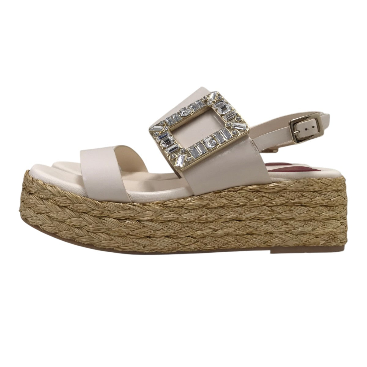 Roger Vivier ストラスバックス ビジュー ウェッジソール サンダル 古着・中古-3枚目のアイテム画像