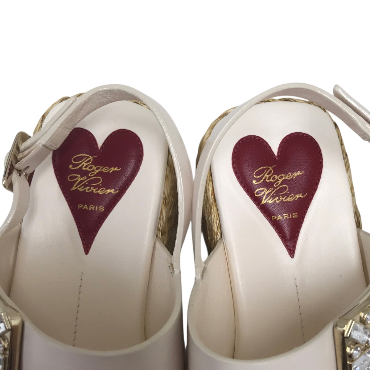 Roger Vivier ストラスバックス ビジュー ウェッジソール サンダル 古着・中古-6枚目のアイテム画像