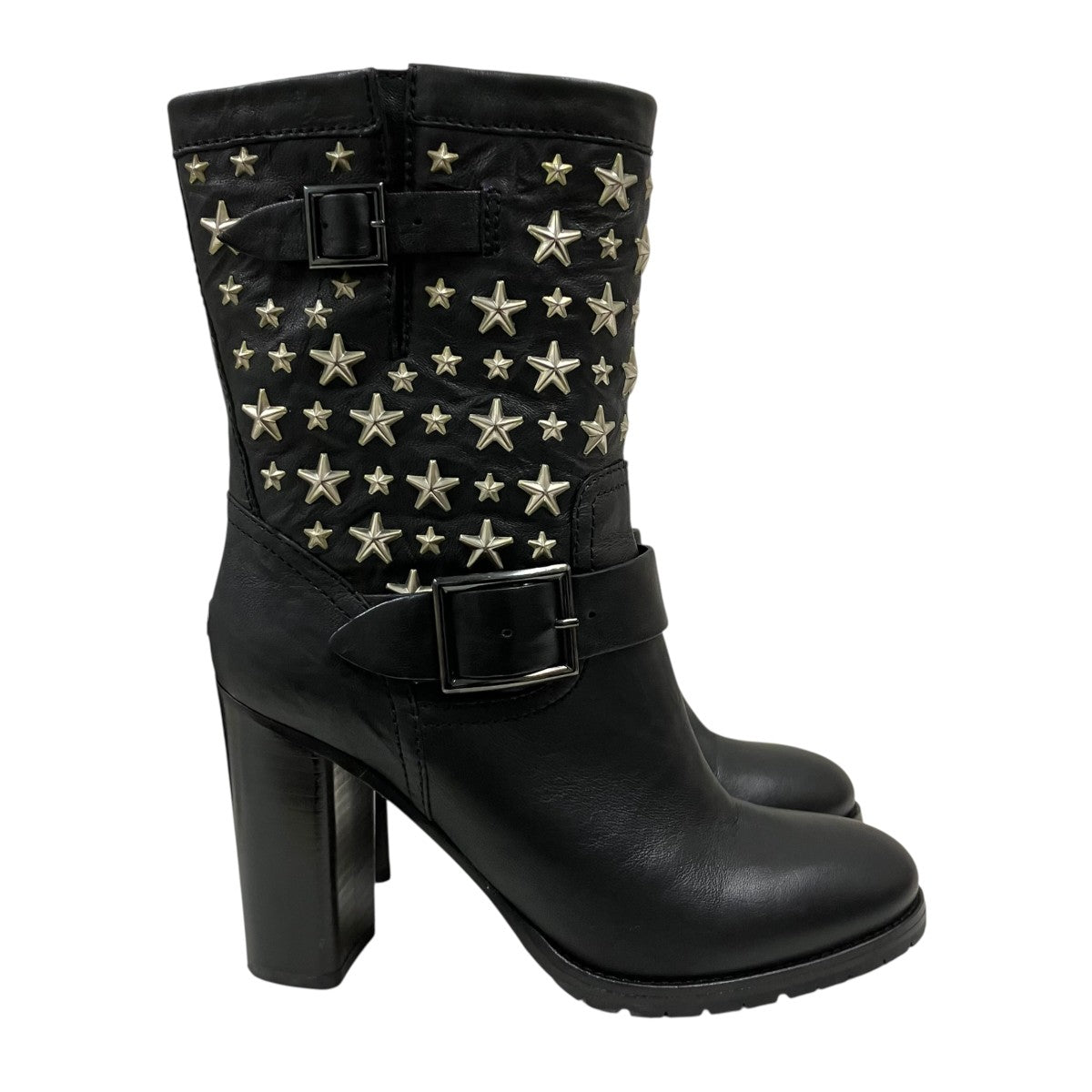 JIMMY CHOO スタースタッズショートブーツ 古着・中古-3枚目のアイテム画像