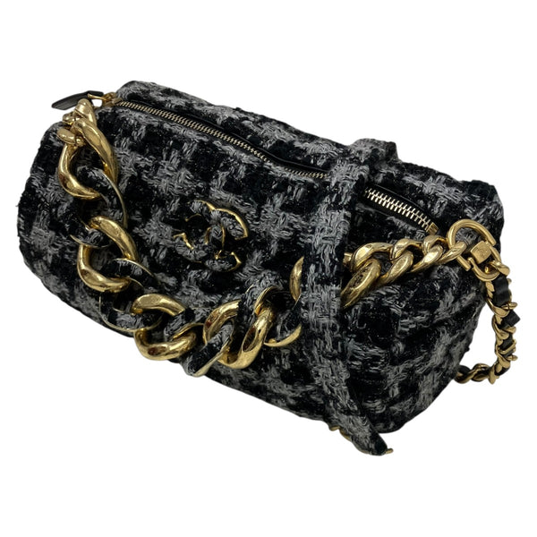 CHANEL(シャネル) ツイードショルダーバッグ RFID対応品 ブラック