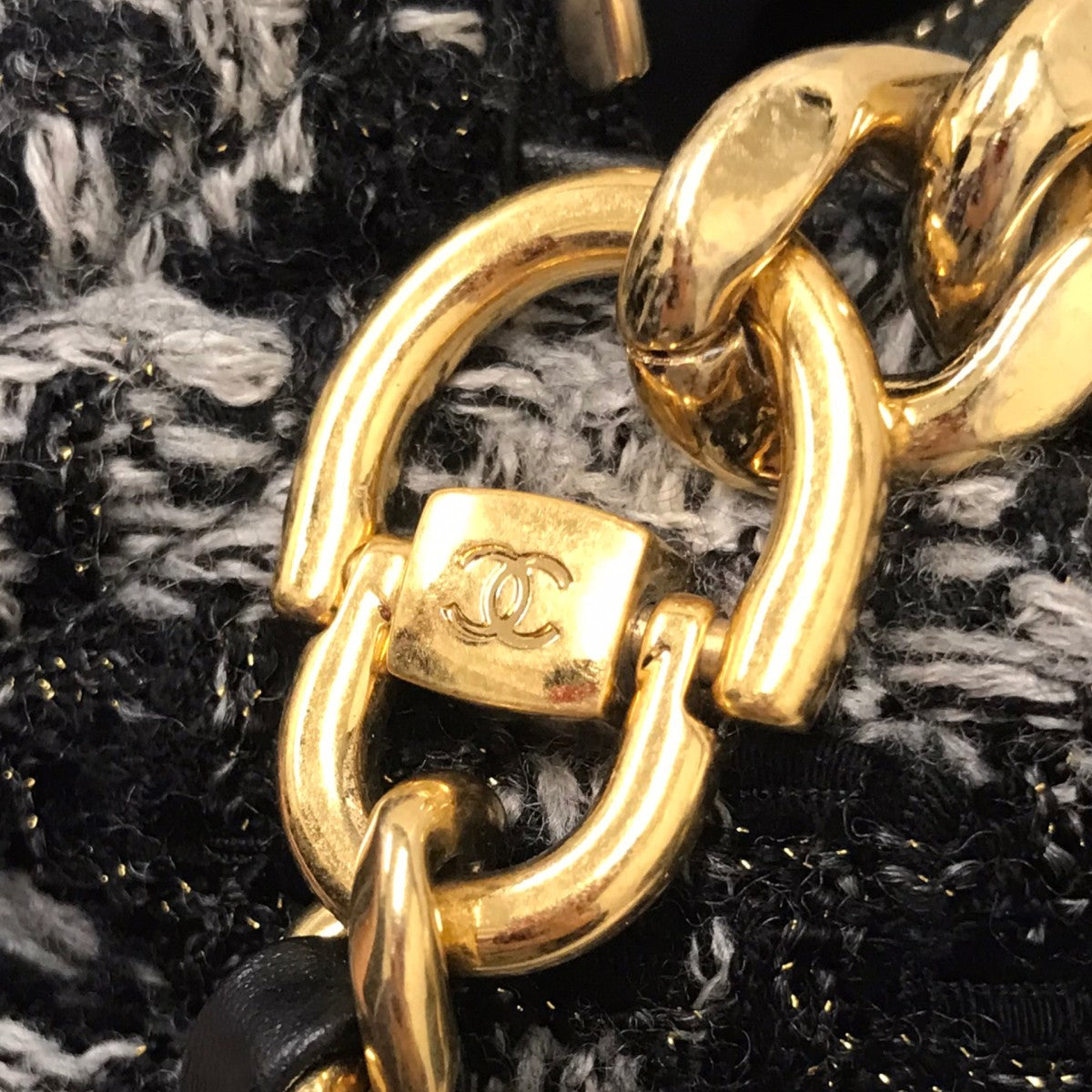 CHANEL ツイードショルダーバッグ 古着・中古-9枚目のアイテム画像