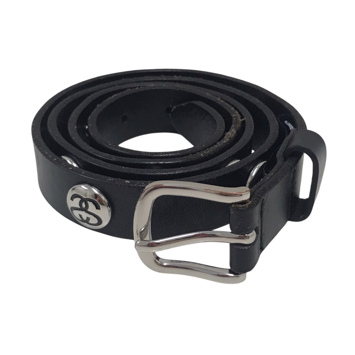 ss link studded beltスタッズレザーベルト