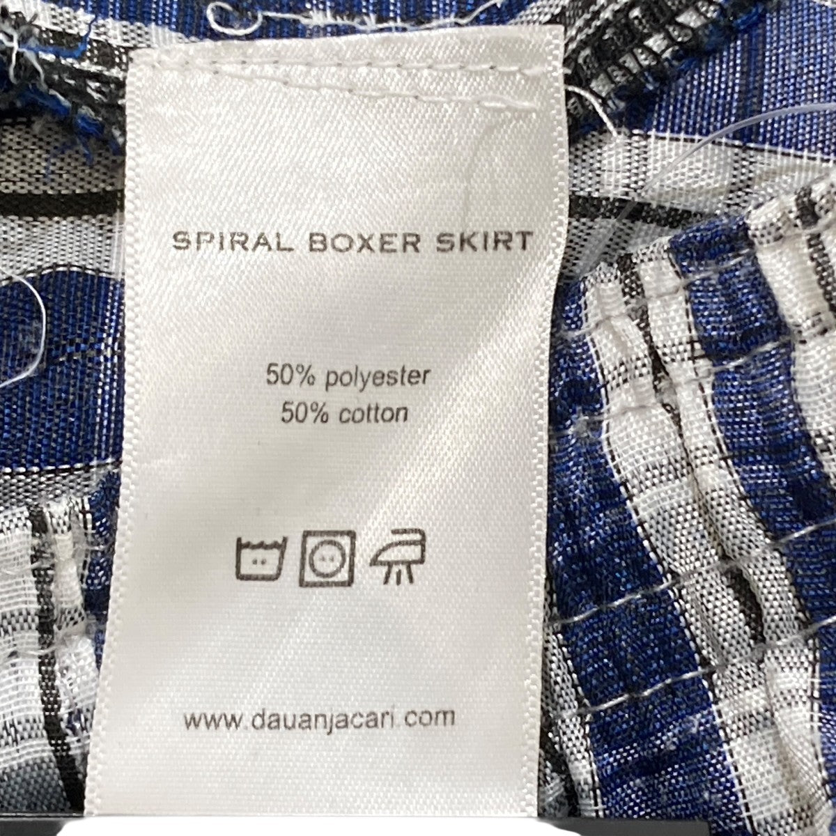 SPIRAL BOXER SKIRTチェックスカート