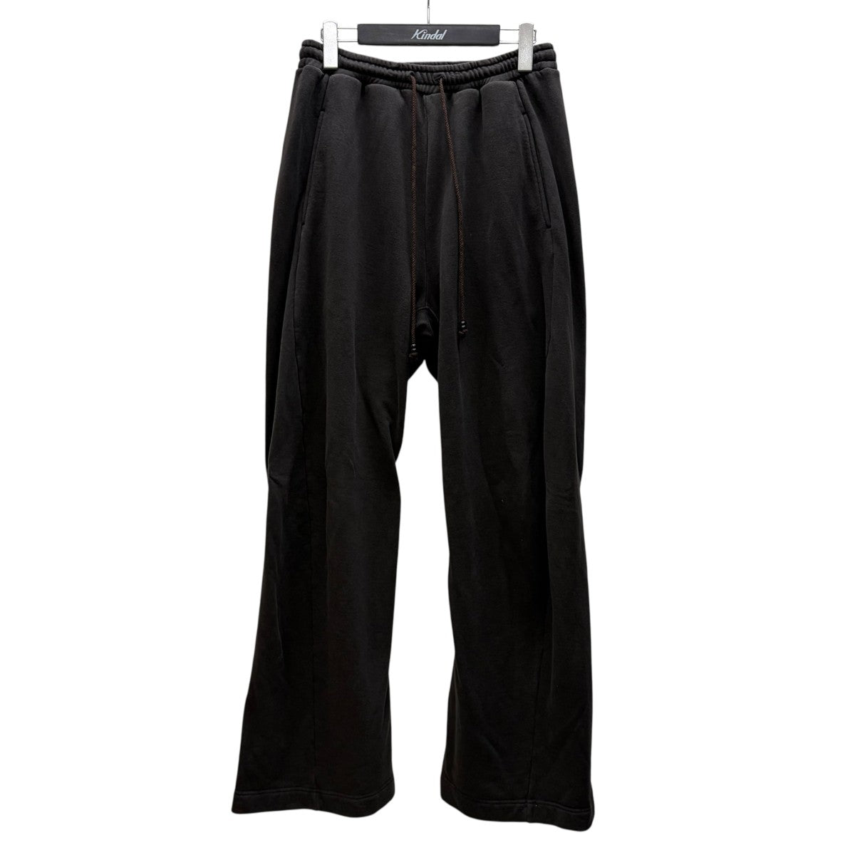 3D TWISTED LOUNGE WIDE PANTS   DARK BROWN3D ツイステッド ラウンジ ワイド パンツNF251P12