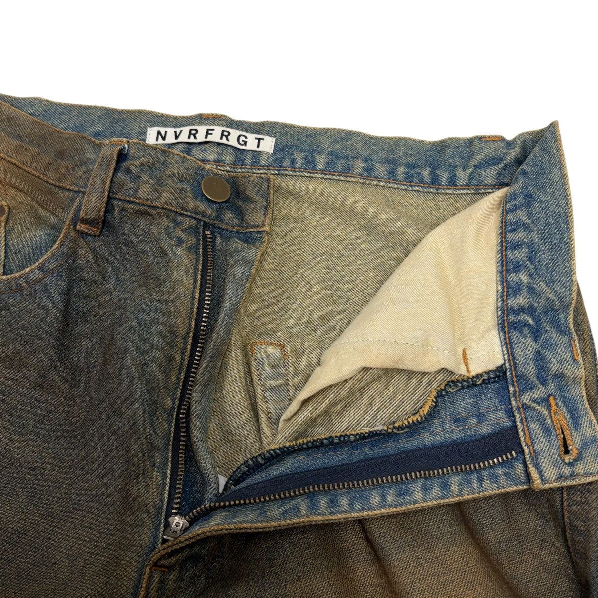 STUDIOUS別注 3D TWISTED WIDE LEG JEANS OIL オイル加工デニムパンツ