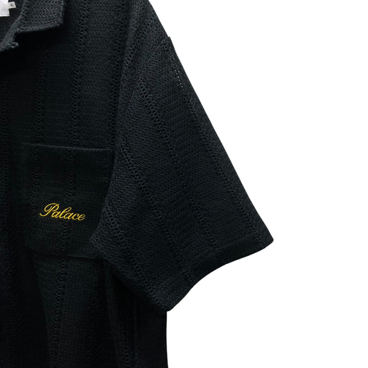SCRIPT TEXTURE SHIRTレース半袖シャツ