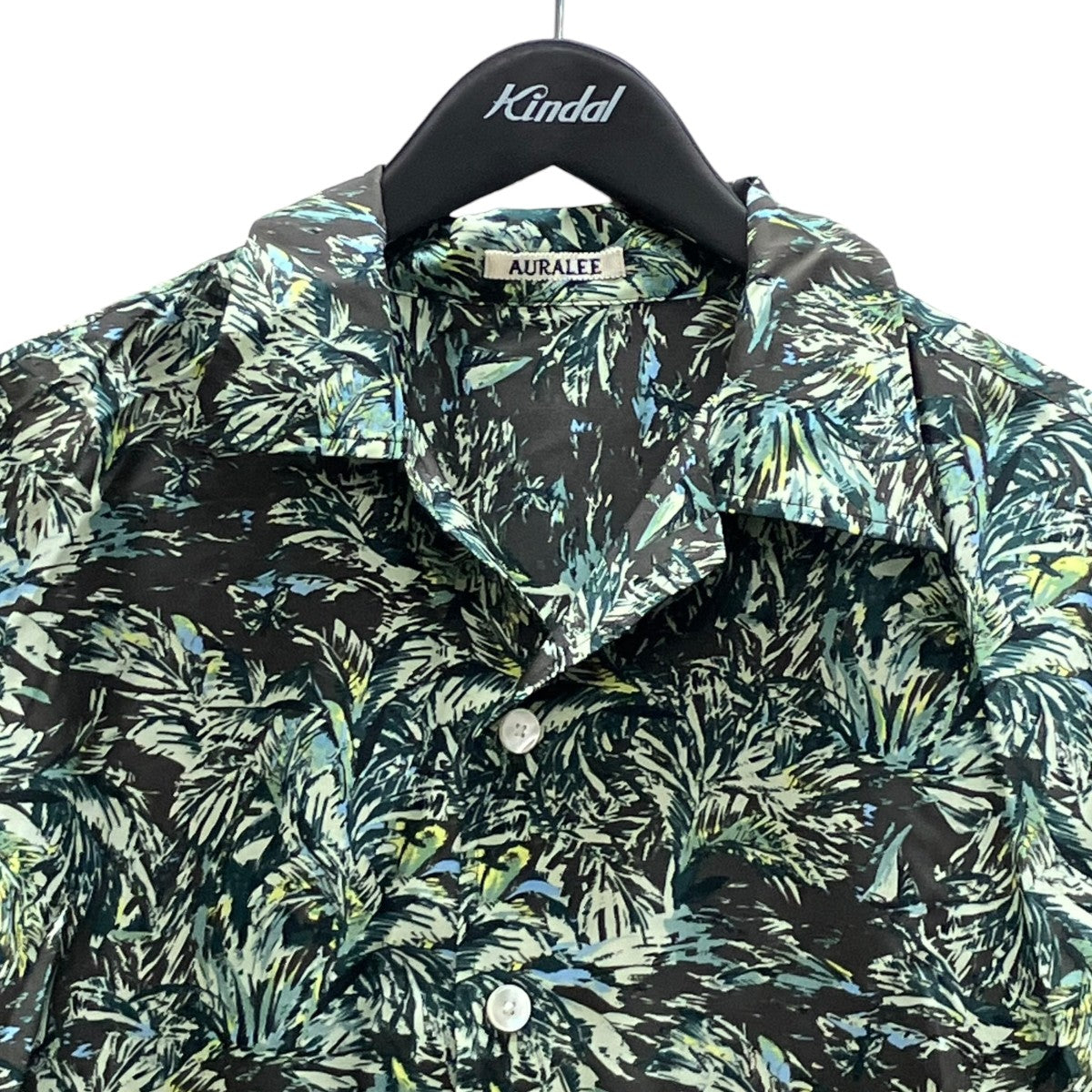 PRINTED AIRY SILK HALFーSLEEVED SHIRT 半袖シャツ