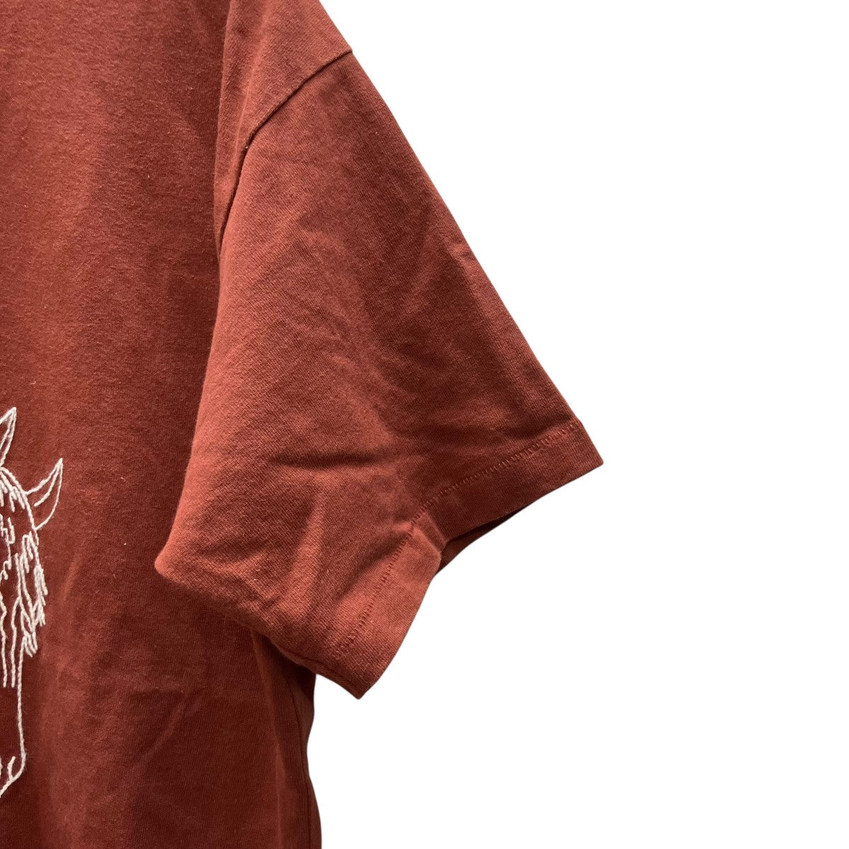 embroidered pony cotton t-shirt半袖カットソー