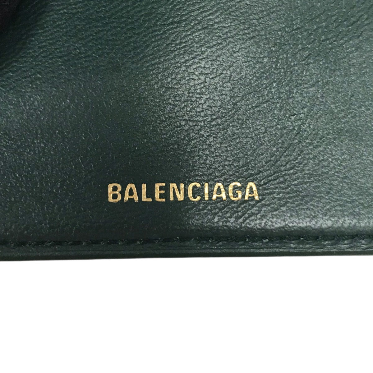 BALENCIAGA(バレンシアガ) 3つ折り財布 - グリーン×ゴールド｜【公式