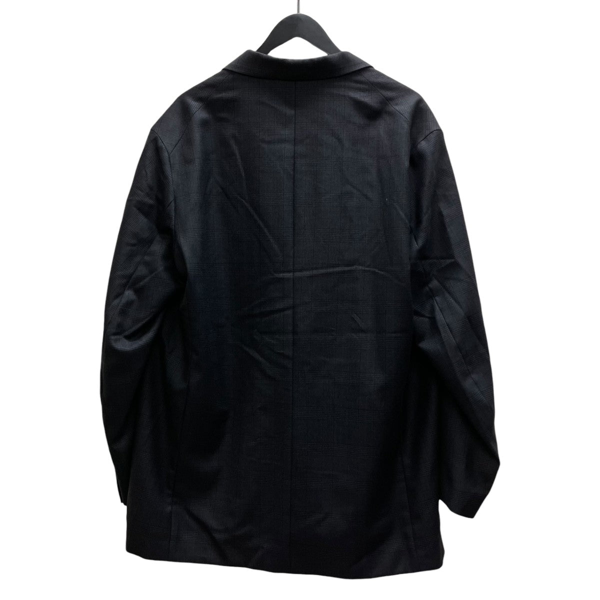 WOOL GLEN CHECK - DOUBLE BREASTED JACKET テーラードジャケット