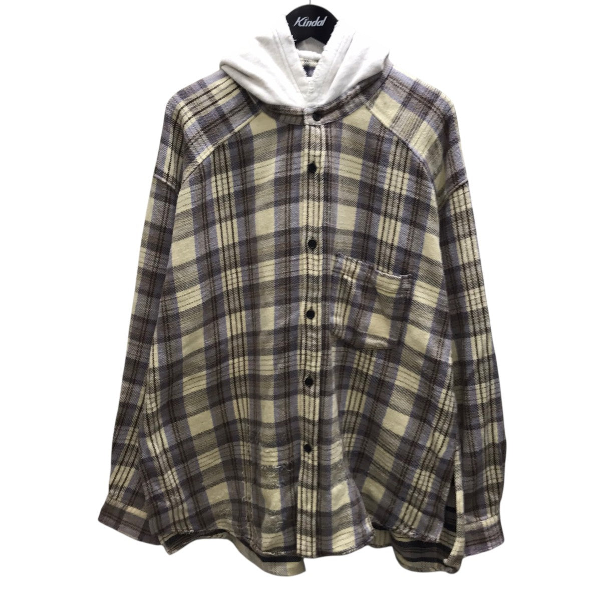 NEL CHECK HOODIE SHIRT ネルチェックフーディーシャツ