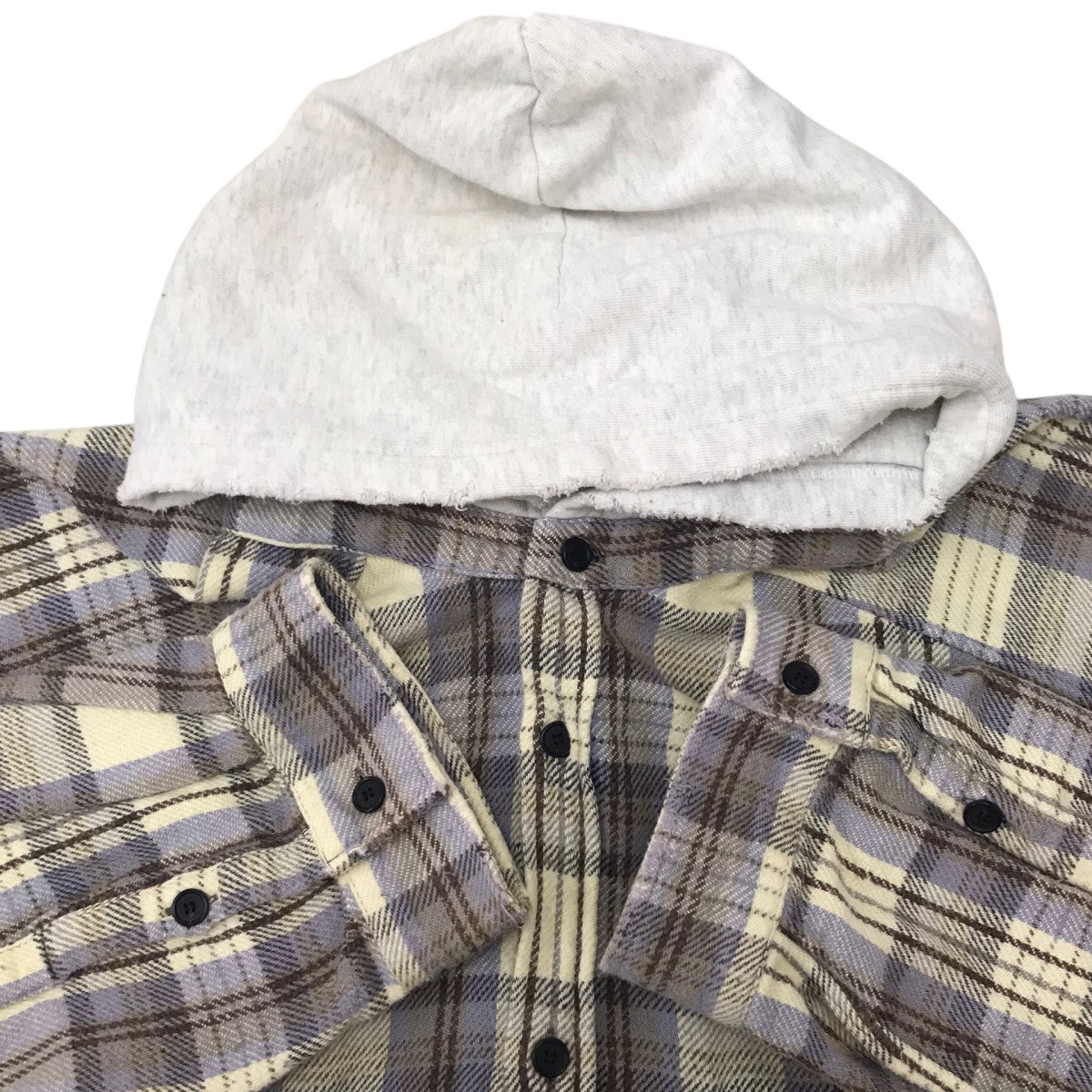 NEL CHECK HOODIE SHIRT ネルチェックフーディーシャツ