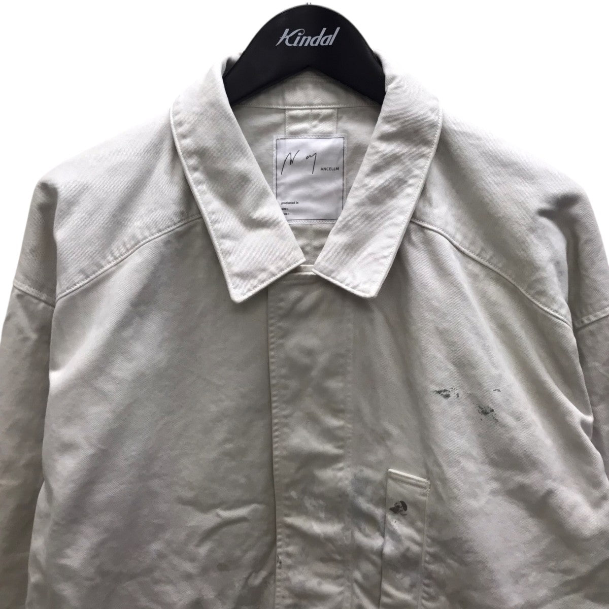 HIGHCOUNT DRILL AGING JACKET ペイント加工ジャケット