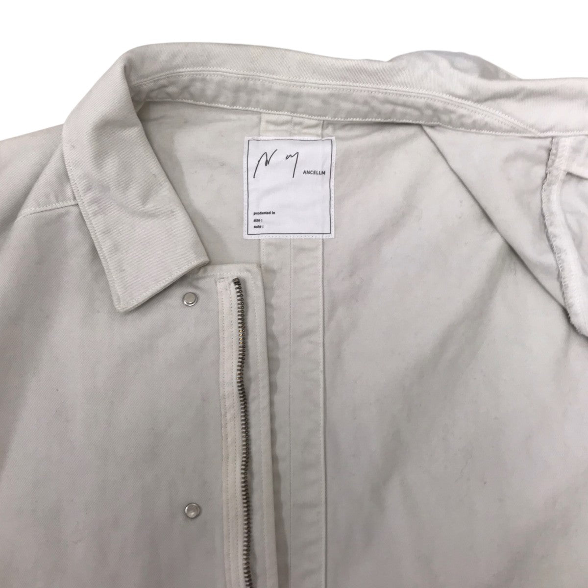 HIGHCOUNT DRILL AGING JACKET ペイント加工ジャケット