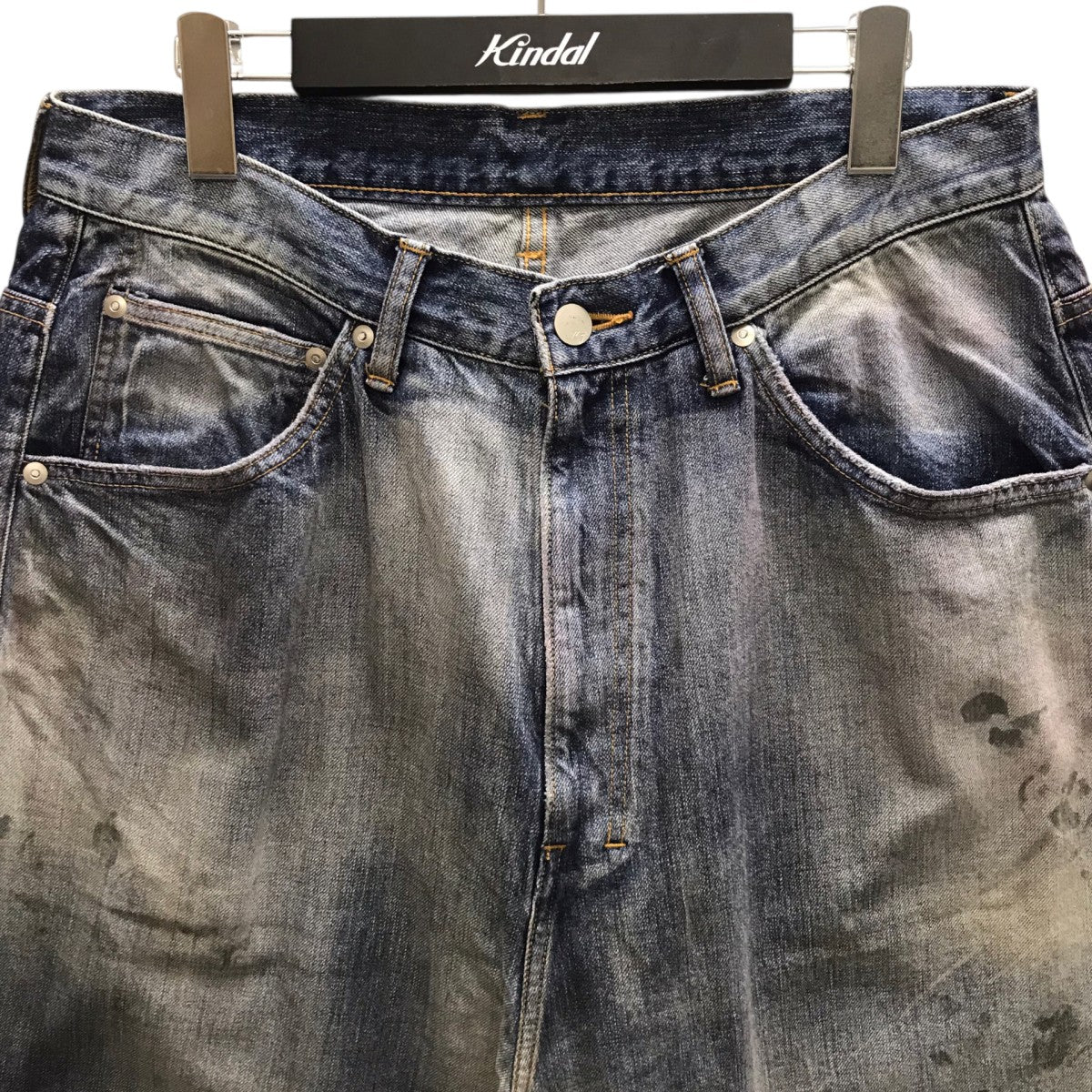 AGING WIDE DENIM 5P PANTS エイジングワイドデニム5Pパンツ