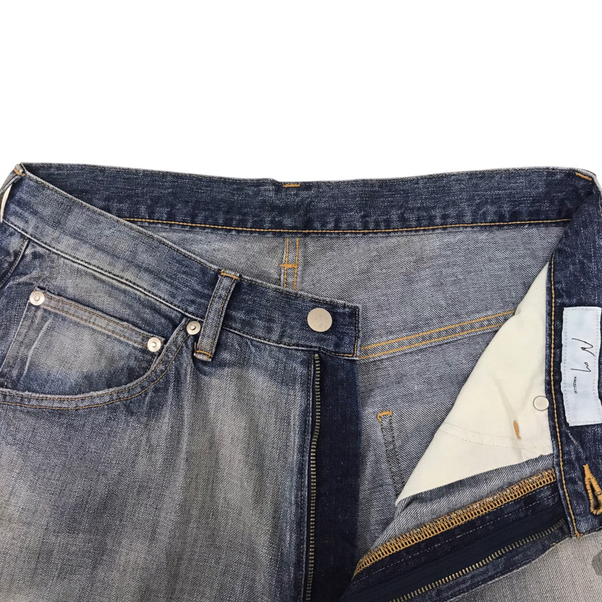 AGING WIDE DENIM 5P PANTS エイジングワイドデニム5Pパンツ