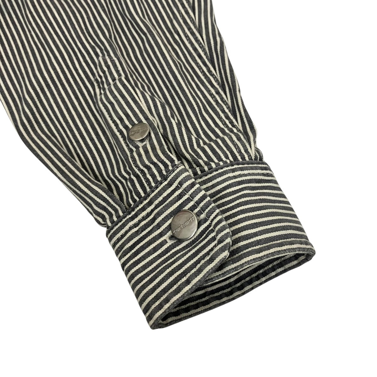 26SSMercer Shirt Jac - Mercer Stripe， Graphite   Wax， Stone washedストライプジップジャケットI036495