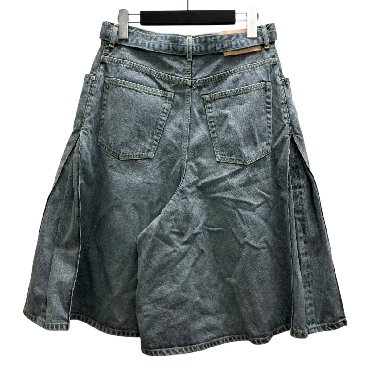 selvedge denim o d tuck skirt pants タックスカートパンツ