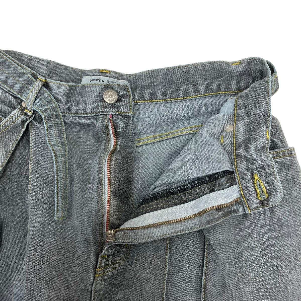 selvedge denim o d tuck skirt pants タックスカートパンツ