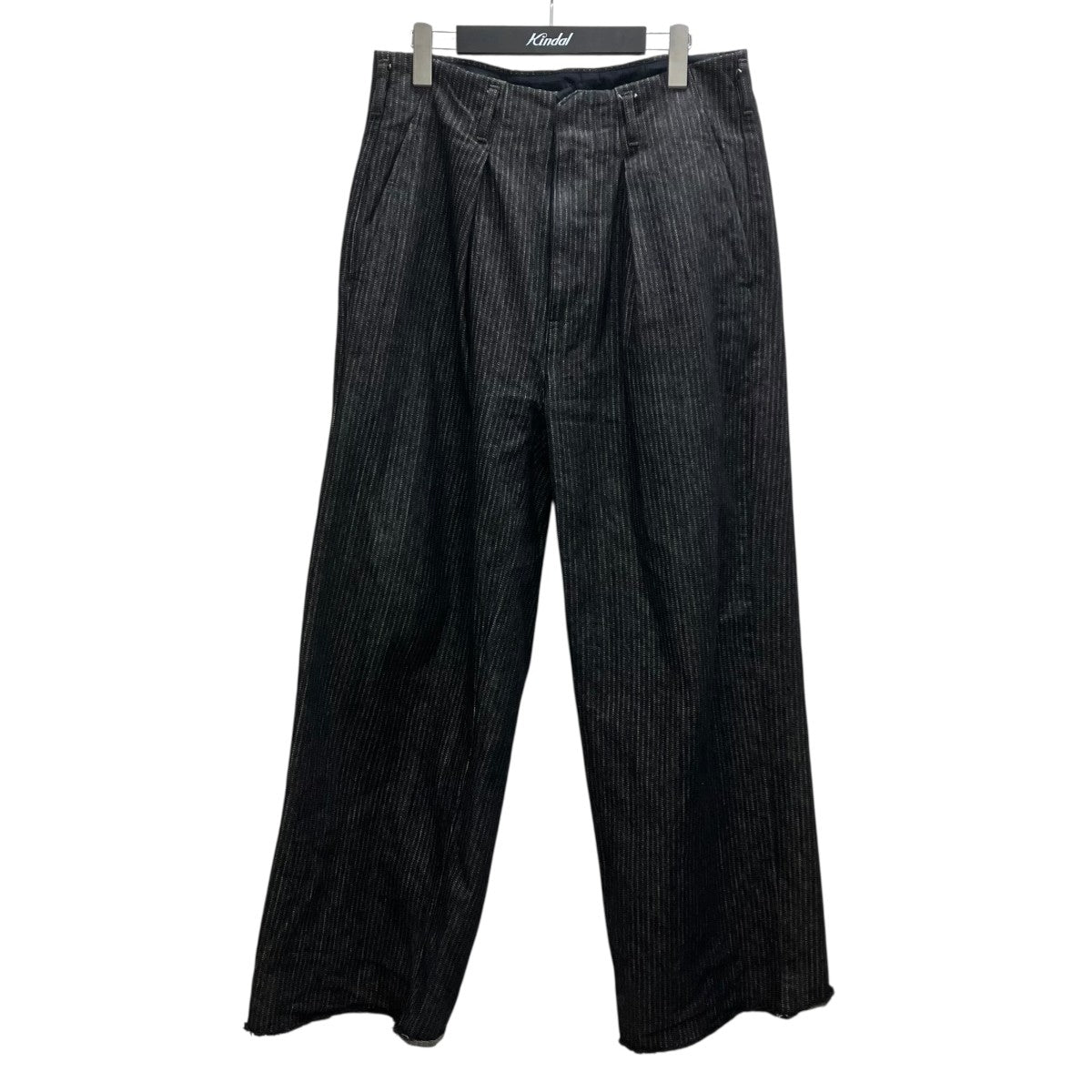 TUCK-BAGGY TYPE 2 Stripe Denim One Wash タックバギーパンツ