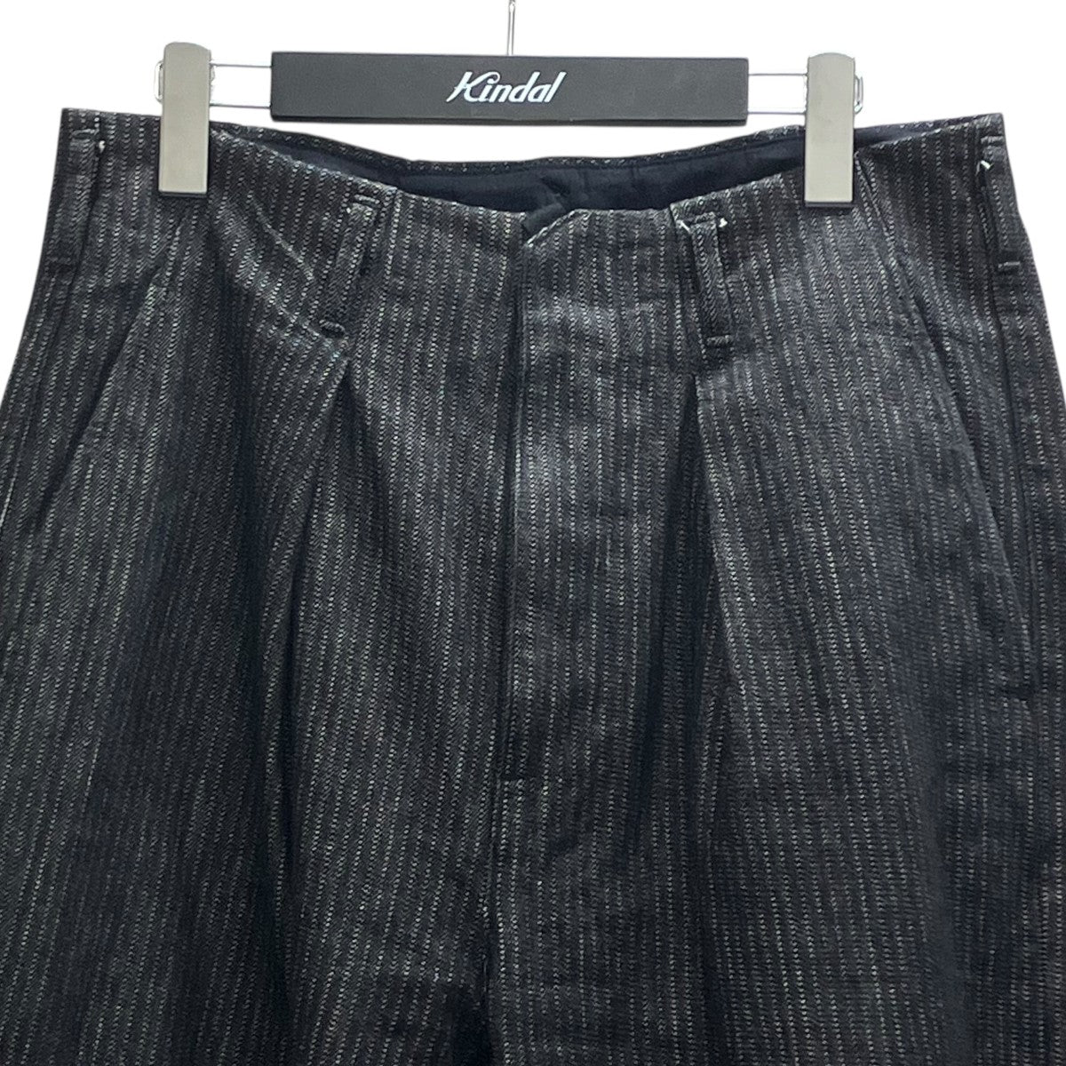 TUCK-BAGGY TYPE 2 Stripe Denim One Wash タックバギーパンツ