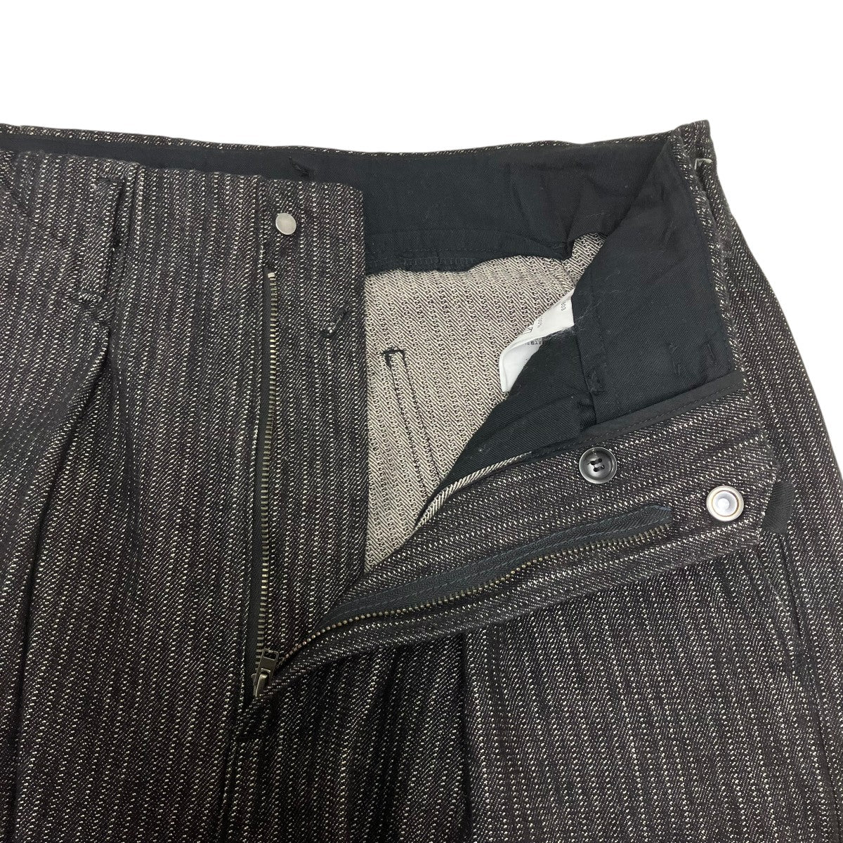 TUCK-BAGGY TYPE 2 Stripe Denim One Wash タックバギーパンツ