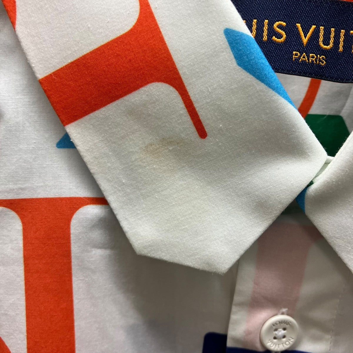 LOUIS VUITTON(ルイヴィトン) 半袖シャツ RM202M XDO HJS05W ホワイト