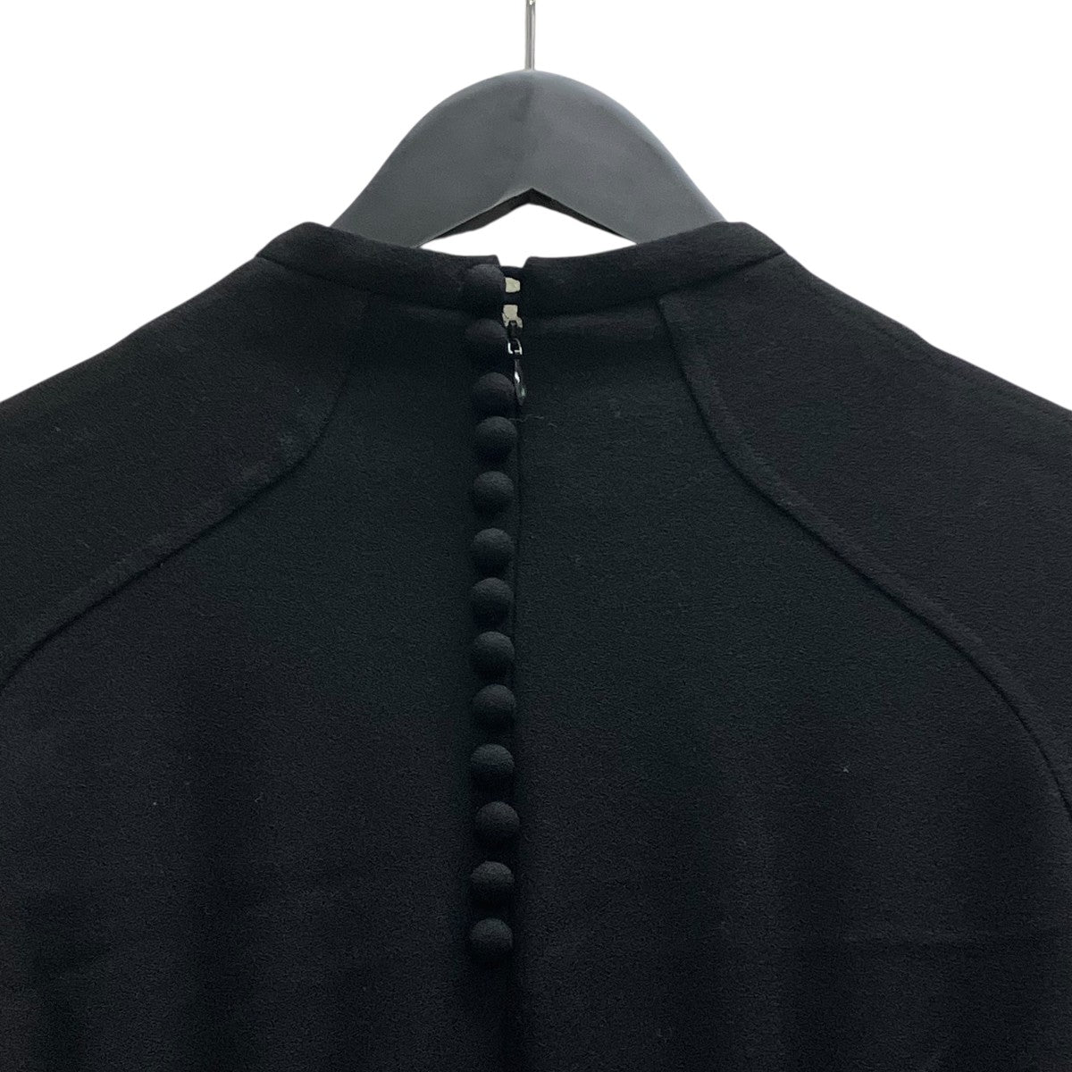 Wool Georgette Flare Dress 長袖ワンピース