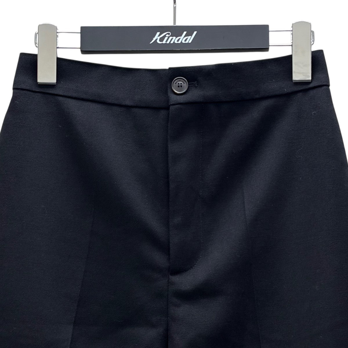 センタープレス ウールテーパードパンツ