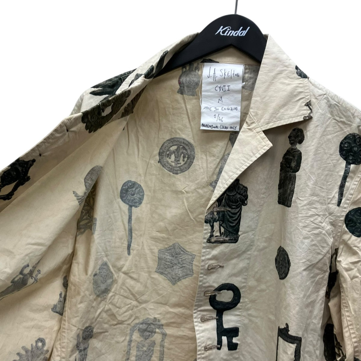 総柄シャツジャケット