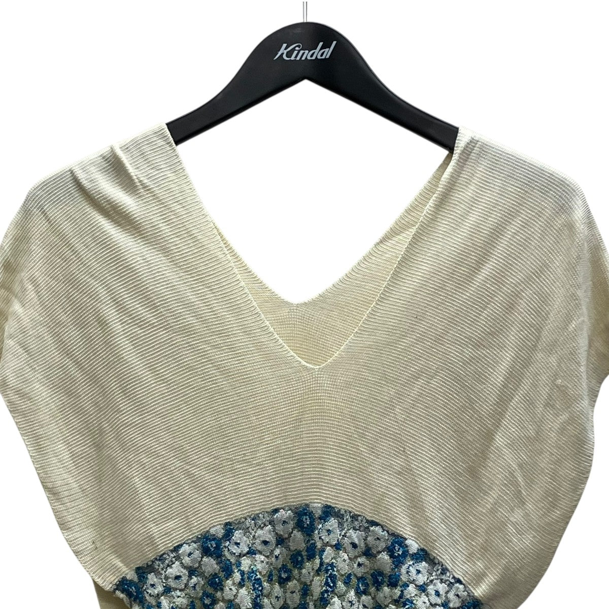 TINY FLOWER PAINTING TOPS ニットベスト