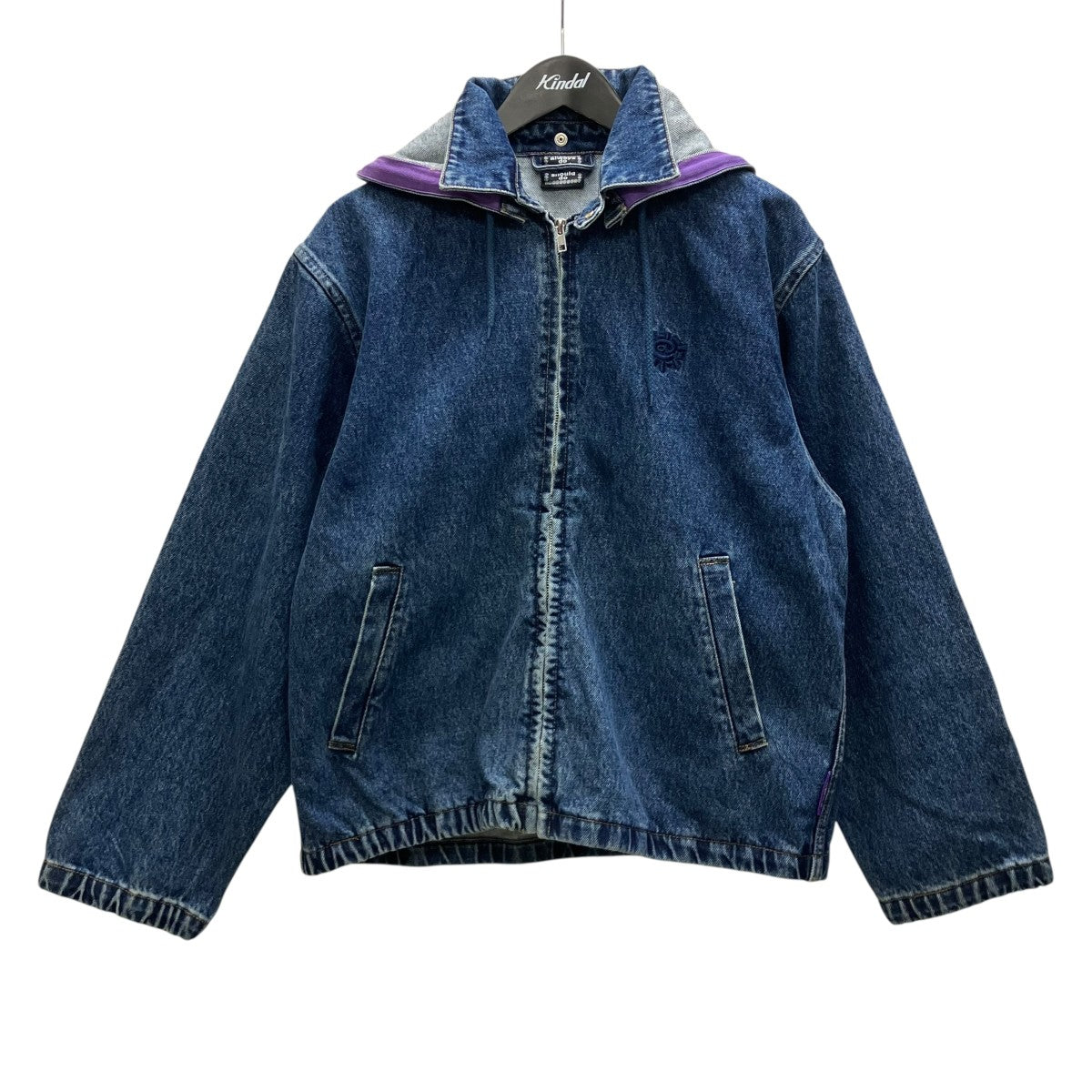 indigo grey silver label denim jacket