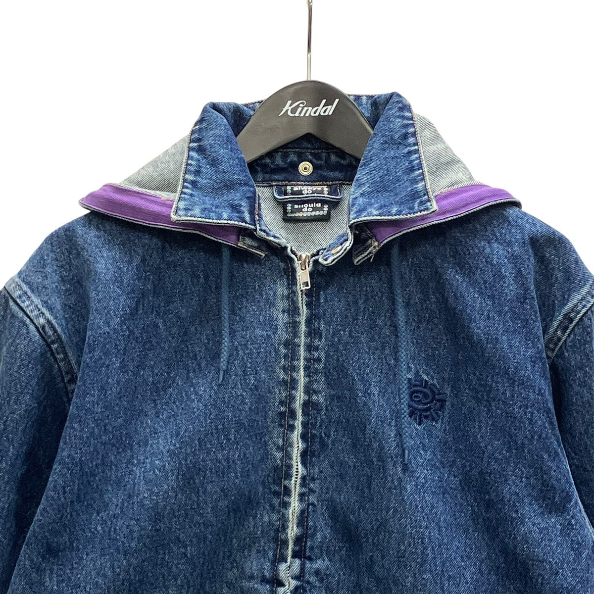 indigo grey silver label denim jacket