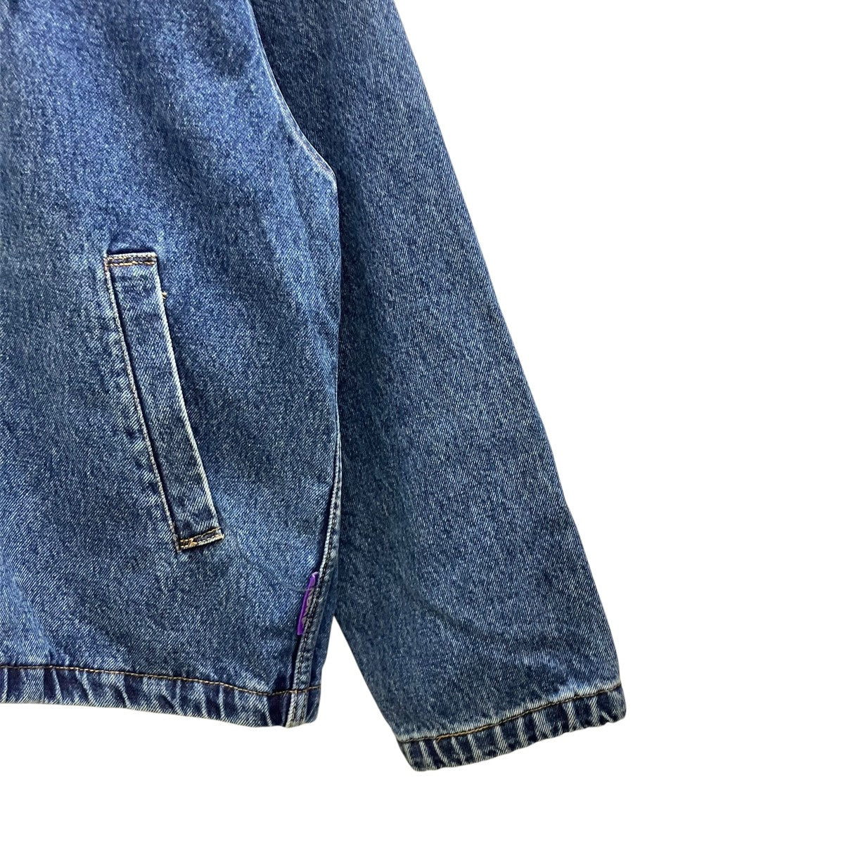 indigo grey silver label denim jacket